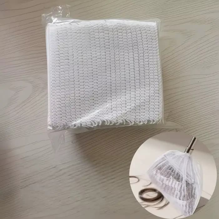 50/100 couvre-balais jetables |   Adsorption électrostatique qui absorbe fortement les cheveux et la