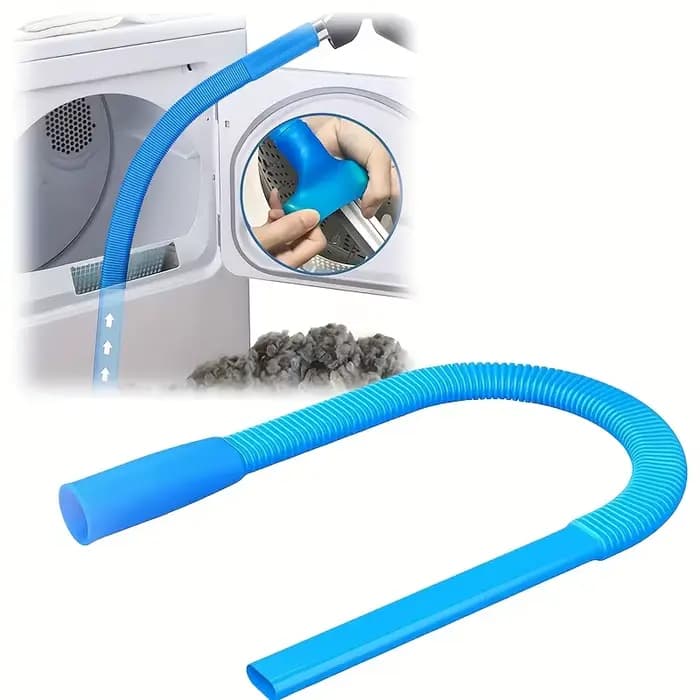 Accessoire de tuyau de nettoyage d'échappement de sèche-linge, 1 pièce, outil Flexible bleu pour un 