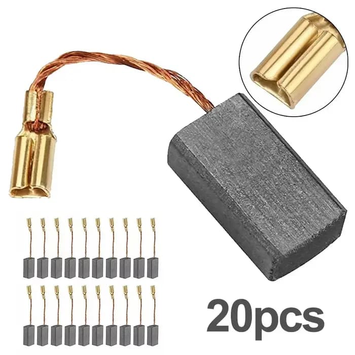 Balais de carbone pour moteur Bosch, 20 pièces, 15mm x 8mm x 5mm, meuleuse d'angle, brosse de moteur