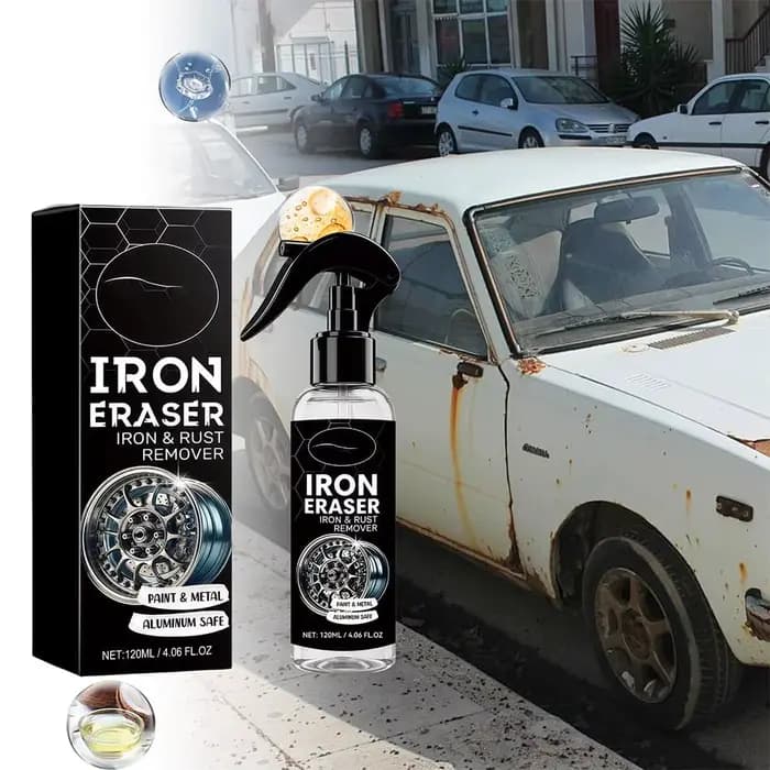 Spray anti-rouille et anti-poussière Iron Eraser, formule puissante et sûre pour dissoudre les parti