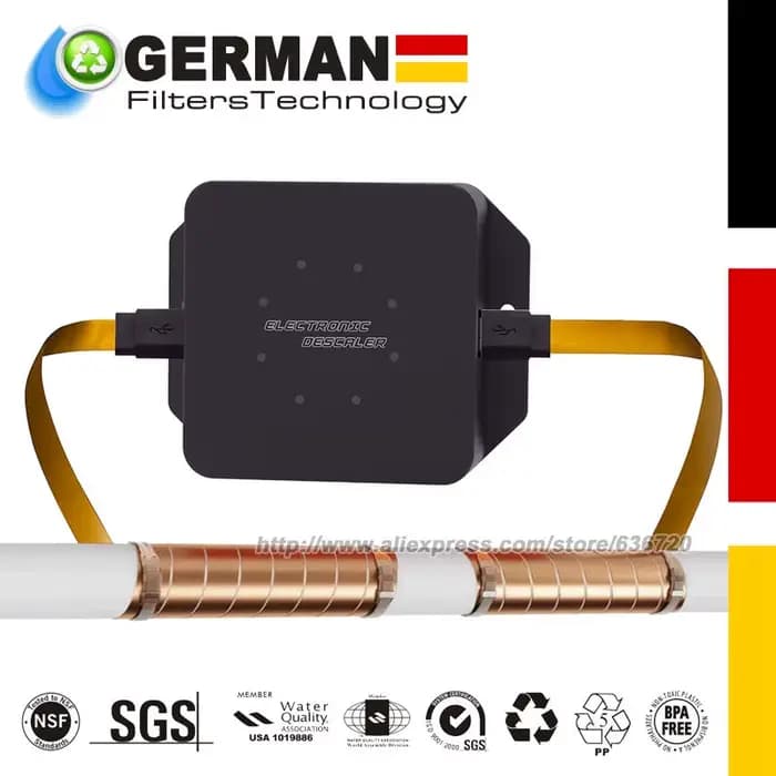 Solution de détartrant d'eau électronique capacitif pour toute la maison, système adoucisseur sans s