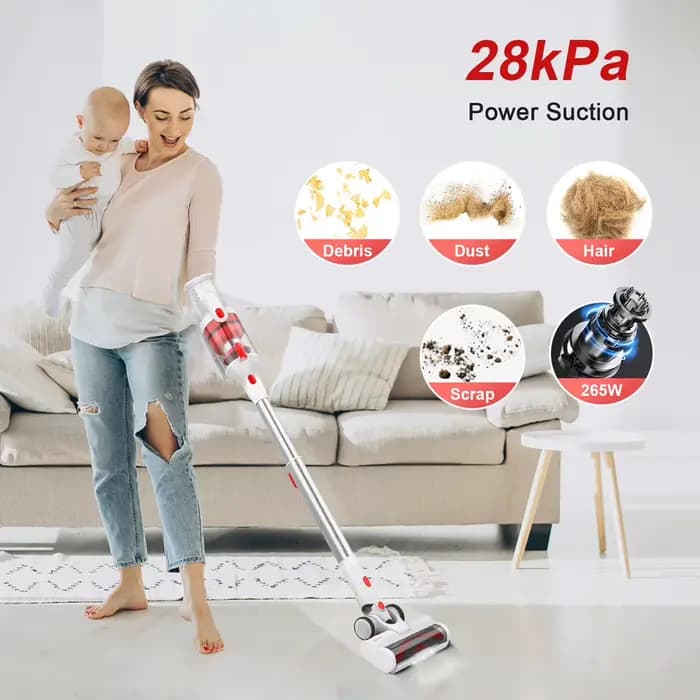 Wnkim-Aspirateur sans fil M10 avec écran LED intelligent, aspirateur 8 en 1 pour déterminer les poil