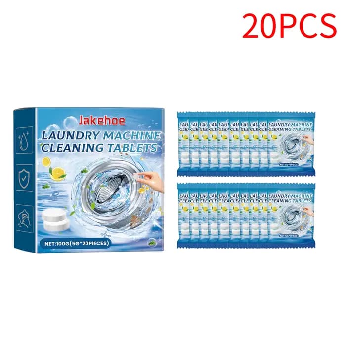 Comprimés nettoyants pour Machine à laver, 20/40/60 pièces, lave-linge à tambour, nettoyage en profo