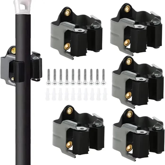 Supports de balai pour vadrouille, 5 pièces, organisateur de rangement d'outils robustes, support mu
