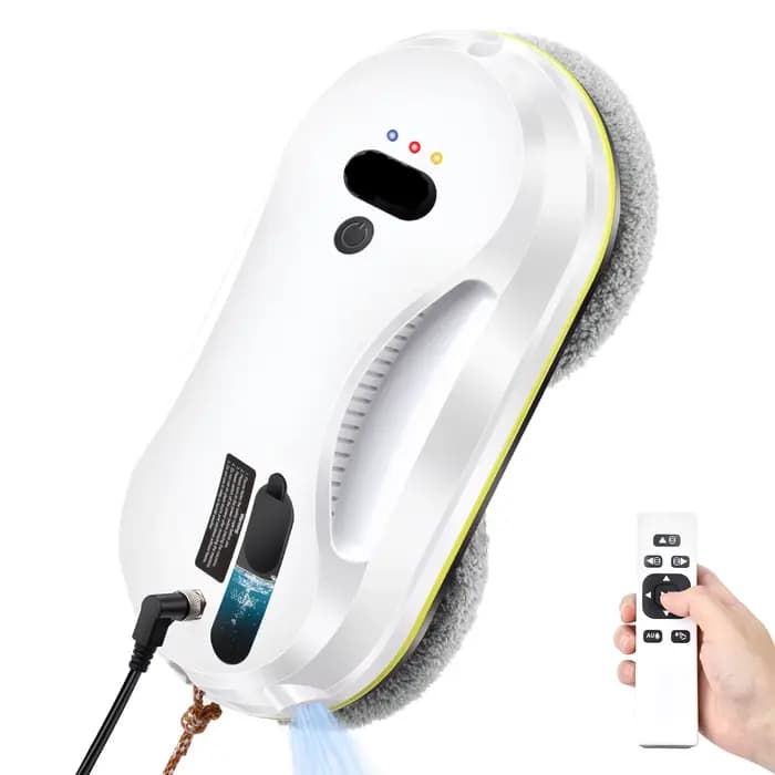 Aspirateur robot avec télécommande, vaporisateur d'eau automatique pour vitres domestiques, essuie-g