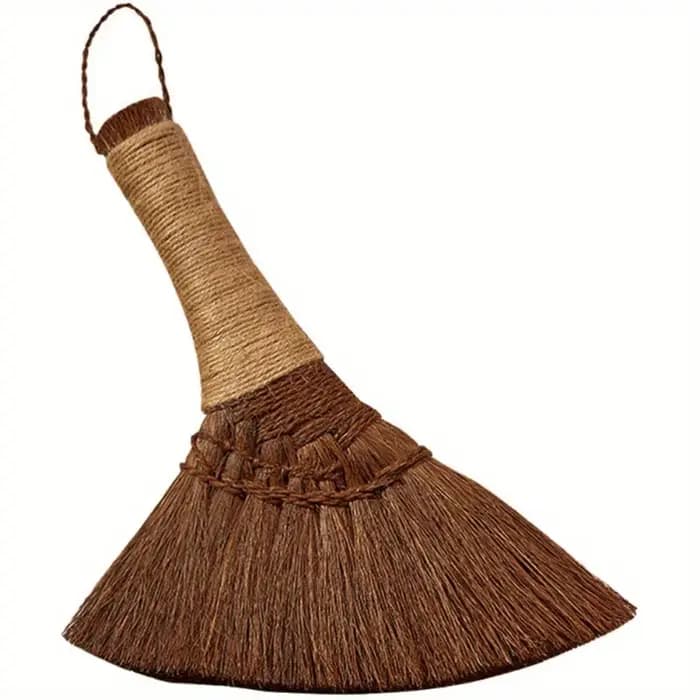 Petit balai en bambou, paume à main, balais robustes, accessoire de nettoyage, manche court, poussiè