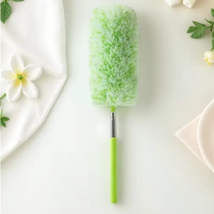 JJYY Plumeau télescopique - Brosse de nettoyage télescopique en microfibre à long manche pour le net