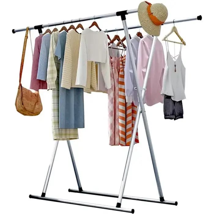 Vaccoir à linge pliable télescopique T1, multifonctionnel, intérieur, extérieur