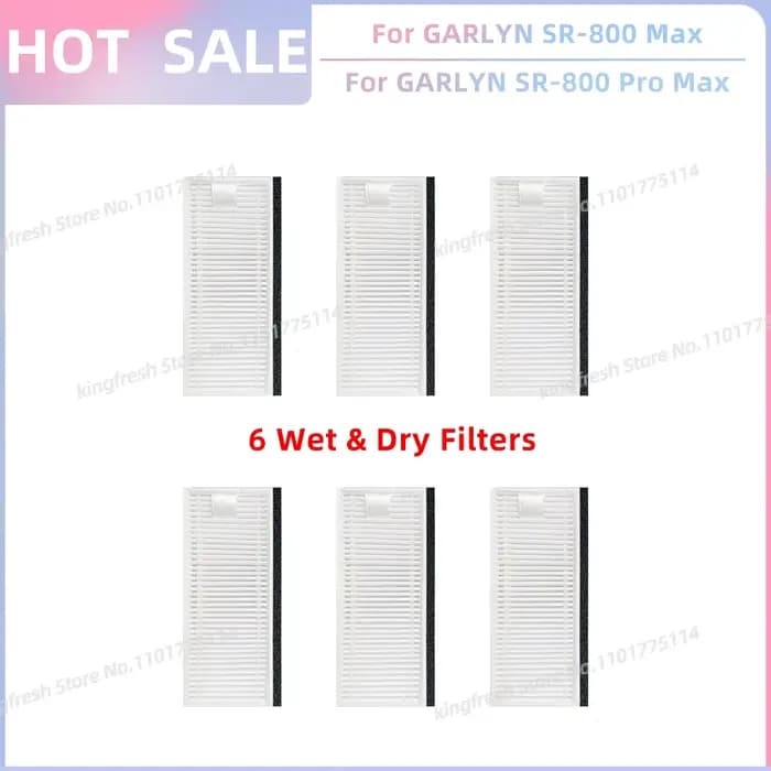 Compatible avec les pièces de rechange pour aspirateur robot ( GARLYN SR-800 Max / SR-800 Pro Max, C