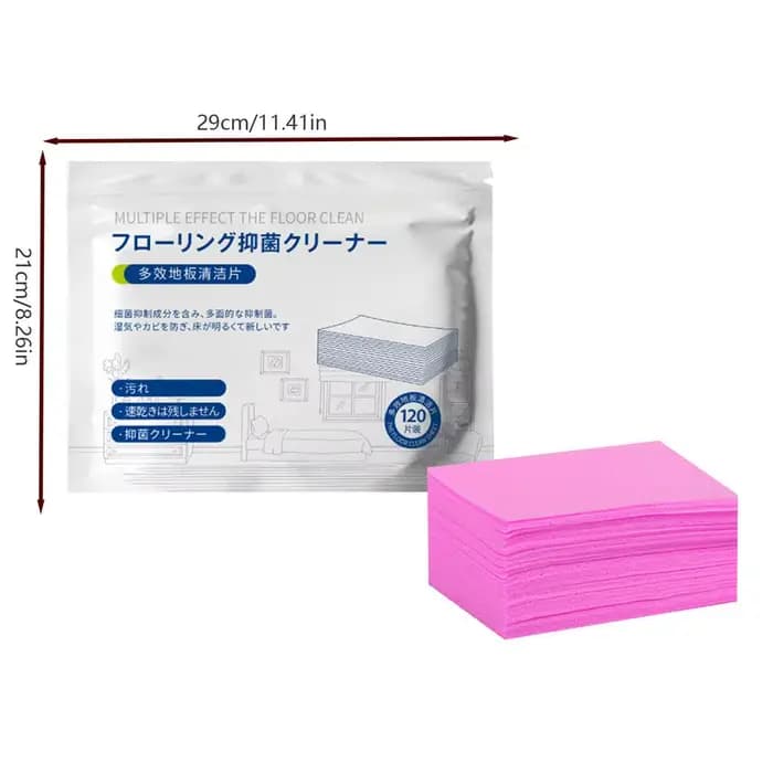120 comprimés nettoyants pour sols, feuilles de nettoyage multi-surfaces dissolvables, nettoyage por