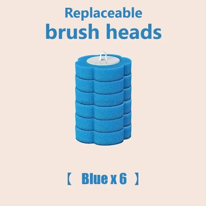 Kit de nettoyage de toilettes avec brosse jetable à tête de rechange, brosse murale avec manche allo