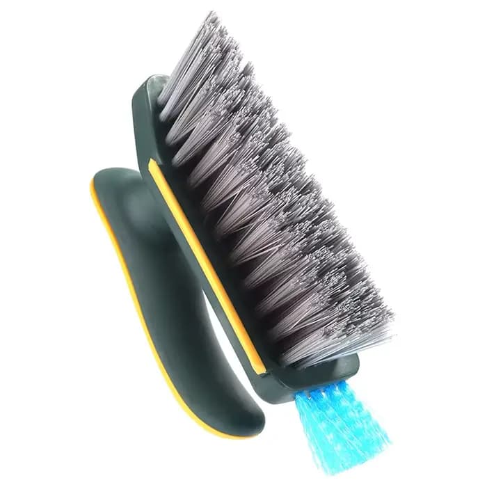 Brosse de nettoyage 4-en-1 en forme de V pour les interstices, idéale pour la cuisine, la salle de b