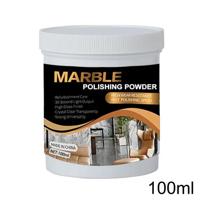 Pâte à polir le marbre 100ml, pâte de nettoyage pour comptoirs en granit et quartz, nettoyant et res
