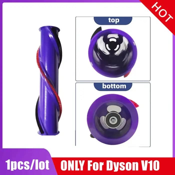 Tête d'aspiration Turbo professionnelle en Fiber de carbone, pour Dyson V7 V8 V10 V11 V15, entraînem
