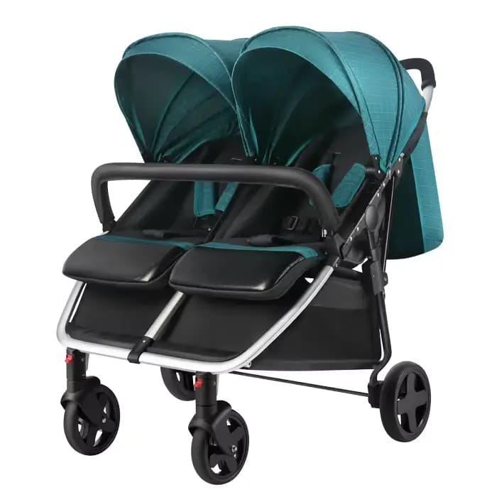 Poussette jumelle légère pour bébé, deuxième enfant, assis et couché, poussettes non détachables, cô