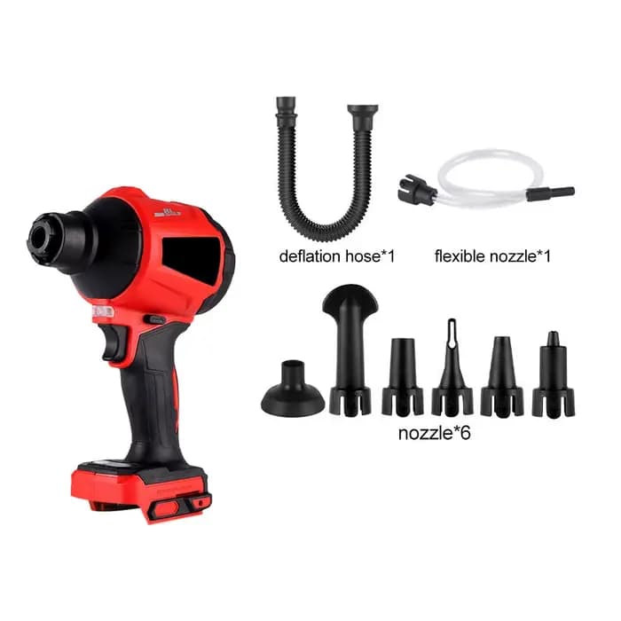 Souffleur sans brosse 1500W 80000 tr/min, gonfleur multifonction, aspirateur sans fil, outils de net