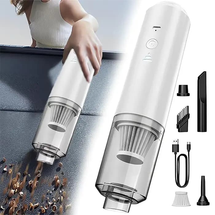 Aspirateur de poussière portable pour voiture, aspirateur électrique sans fil à forte aspiration, ne