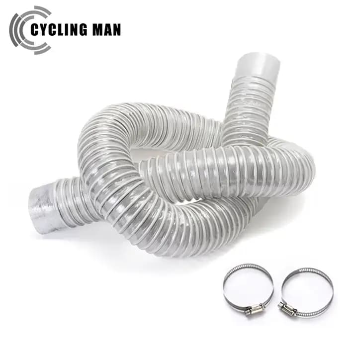 Tuyau d'aspirateur à soufflet de 50mm de diamètre intérieur, tuyau de collecte de poussière industri