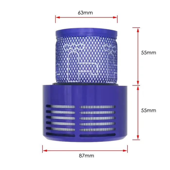 Grande unité de filtre lavable pour aspirateur sans fil Dyson V10 Sv12 Cyclone Animal Absolute Total