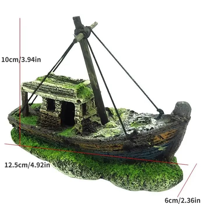 Aquarium Aquarium paysage guirlande navire décor résine bateau ornement Aquarium accessoires décorat