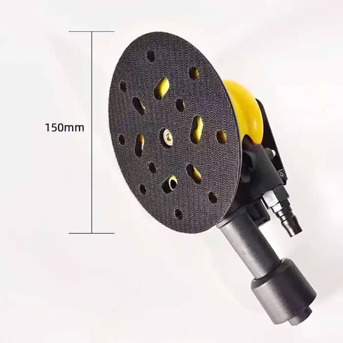 Ponceuse pneumatique de 6 pouces, meulage à sec, sans poussière, broyeur de cendres, moulin à vent, 