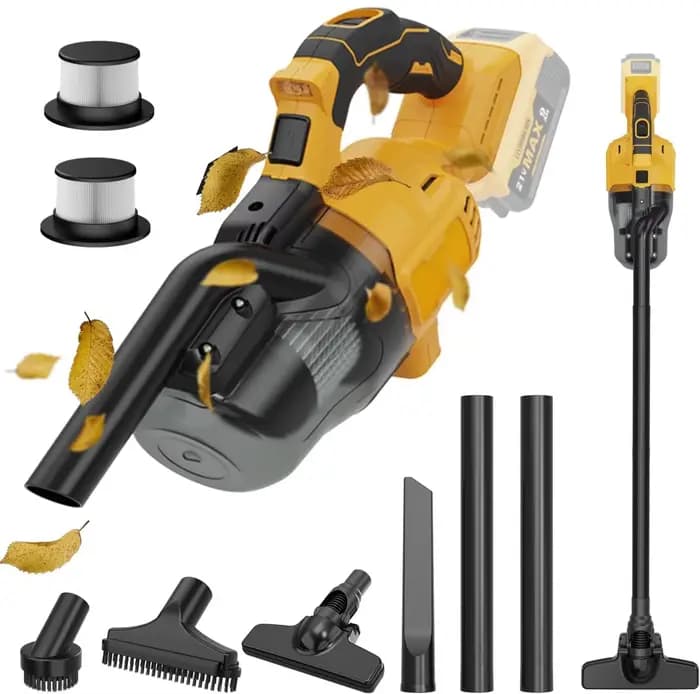 Aspirateur à main avec 2 filtres, aspirateur électrique sans fil pour maison, voiture, nettoyage des