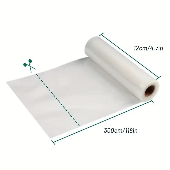Sacs sous vide 3M/Roll - Durables, sans BPA, résistants aux déchirures, faciles à couper. Idéal pour