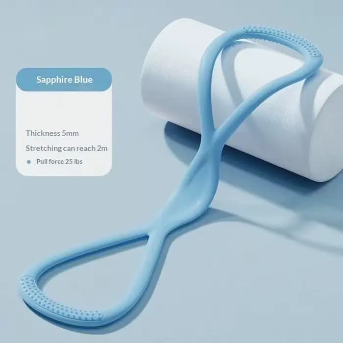 Bandes de résistance en silicone en forme de 8, idéales pour le yoga, la maison, le bureau, l'entraî