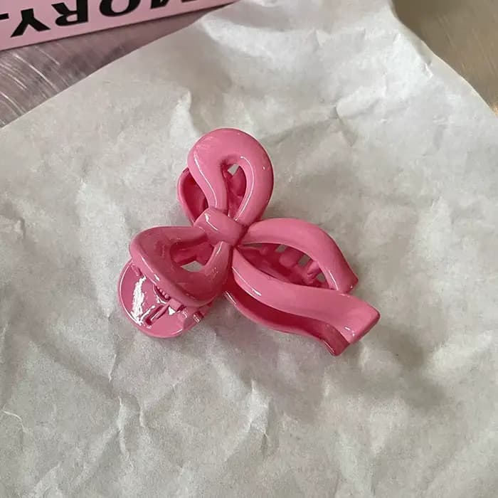 Pince à cheveux avec nœud papillon pour femme, accessoire pour tête de princesse, couleur bonbon