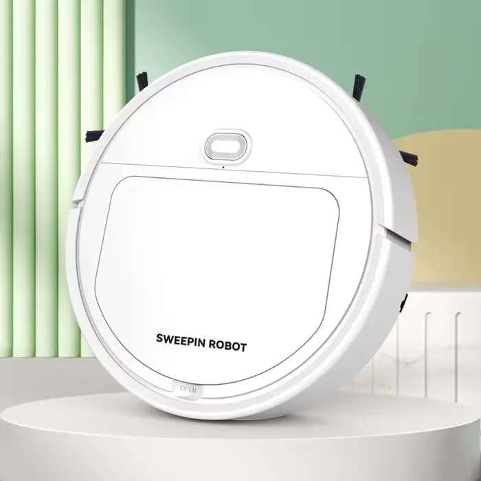 Robot entièrement automatique 3-en-1 : Nettoyage, Balayage et Aspiration Intégrés – Machine de Netto