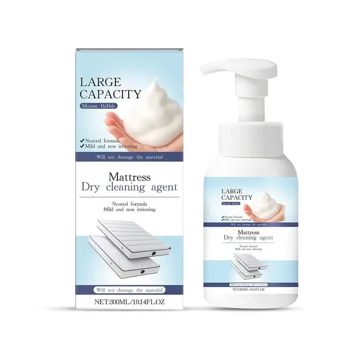 Mousse nettoyante pour matelas 300 ml, détachant multi-usages pour tissus, formule neutre pour matel