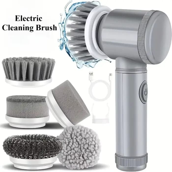 Brosse à récurer électrique 5 en 1, pour carrelage de salle de bains, baignoire, évier, épurateur él