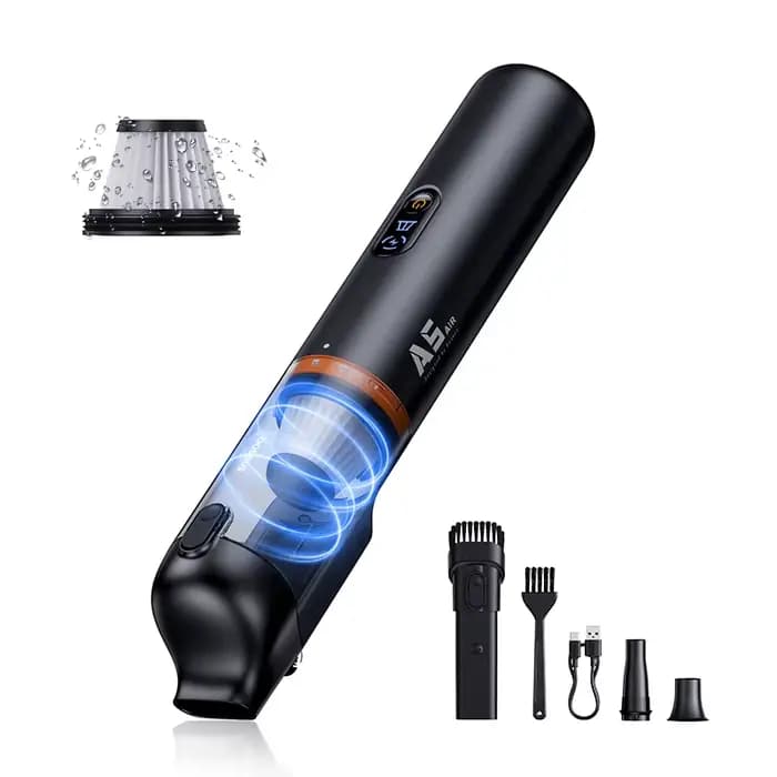 Baseus A5 Air Aspirateur de voiture 2 en 1, nettoyeur sans fil injuste, aspiration de bain, détermin