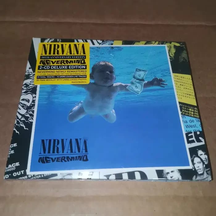 Nirvana Nevermind 30ème Anniversaire Édition Deluxe 2CD Album Grunge Alternative Rock Pour les Fans 
