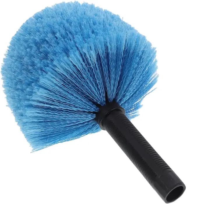 Brosse de plafond à tête sphérique pour l'élimination des toiles d'araignées, outil de dépoussiérage