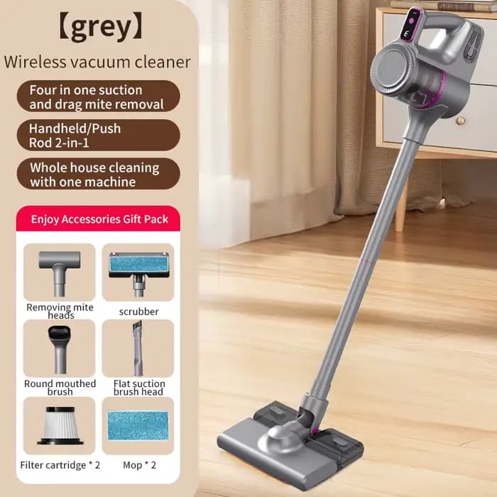 Aspirateur sans fil 15000Pa, bâton d'aspiration puissant, portable 2 en 1, léger pour tapis, sol en 