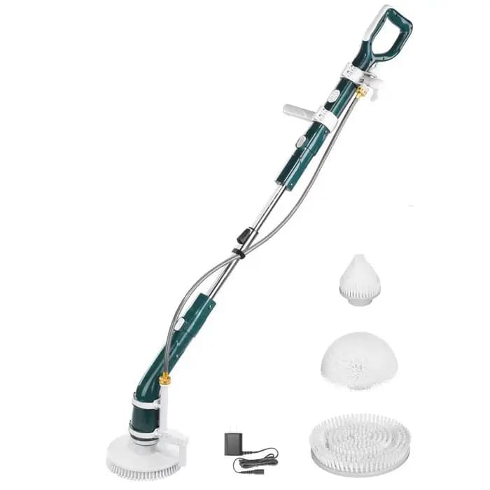 Brosse de nettoyage électrique avec tuyau, brosse rotative, tige d'extension, nettoyeur électrique p