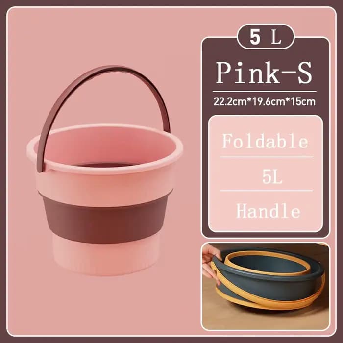 Bassin de seau pliable Portable 5/10/17L, seau en Silicone, panier à linge de Camping, lavage de voi