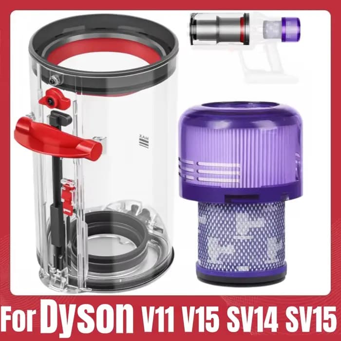 Réservoir amélioré compatible avec les aspirateurs Dyson V11 V15 SV14 SV15 SV22 SV17 SV28, bac à pou