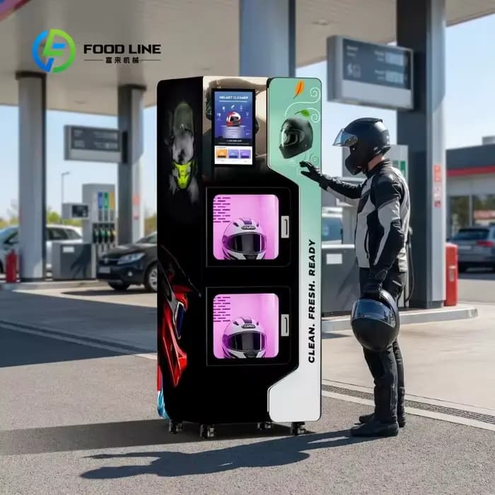 Distributeur automatique personnalisé de nettoyage à sec, désinfection et désodorisation pour casque