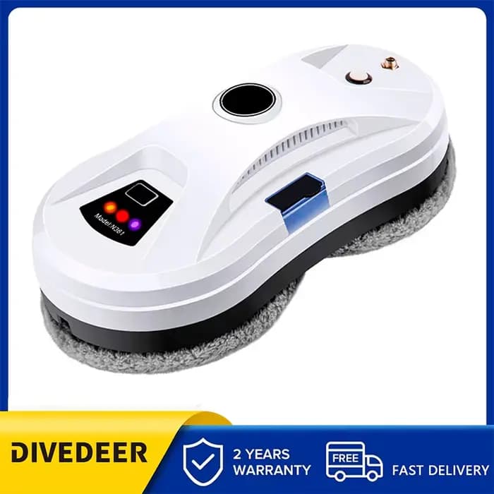 DIVEDEER Robot nettoyeur de vitres Intelligent pulvérisation d'eau automatique nettoyage électrique 