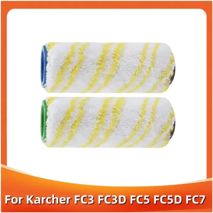 Rouleau de brosse de remplacement pour Karcher FC3 FC3D FC5 FC5D FC7, rouleau de sol en microfibre l