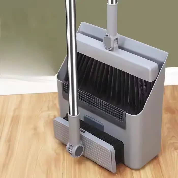 Ensemble balai et serpillière pliables 3-en-1, kit d'outils de nettoyage pour la maison