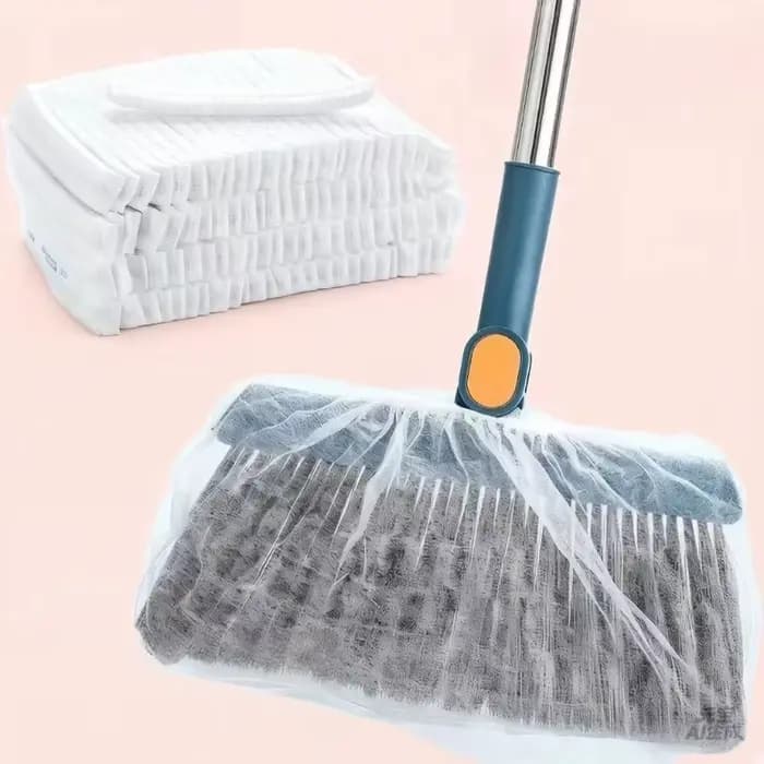 50/100 housses de balai jetables – Adsorption électrostatique pour cheveux et poussière, essentiel p