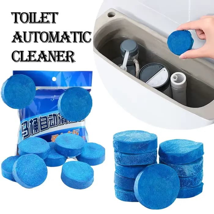 Nettoyant pour cuvette de toilette autonettoyant automatique 10 comprimés bulle bleue citron parfum 
