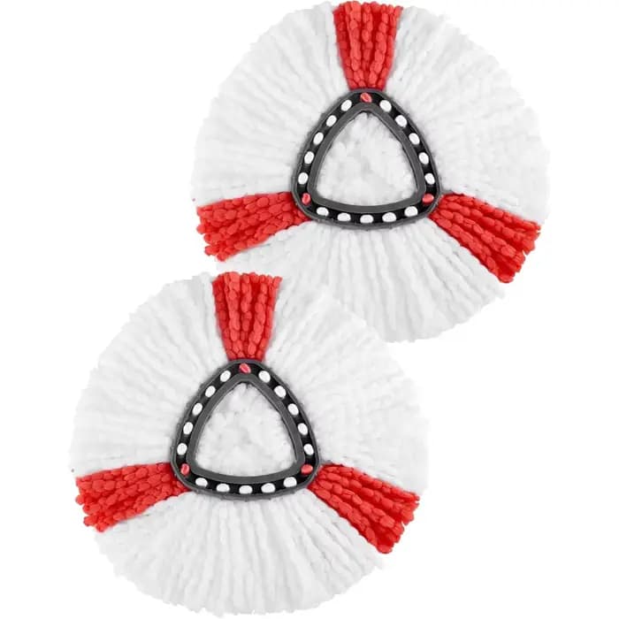 Balai Serpillère Microfibre Remplacement Compatible avec Vileda 2 en 1 Vadrouille Turbo Serpillère R