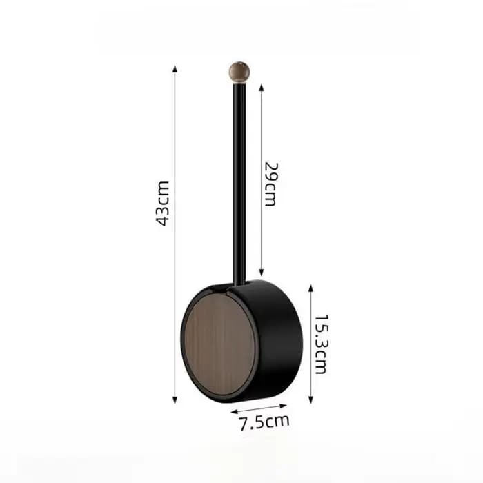 Brosse de toilette murale sans poinçonnage, nettoyage des toilettes, Grain de bois détachable, bross