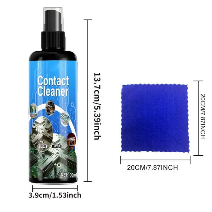 Nettoyant pour contacts électriques, liquide de nettoyage sans dommages, spray anti-poussière pour é