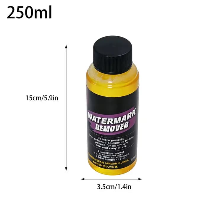 Détachant de taches d'eau dure 250ml Nettoyant pour vitres de voiture Élimination des taches tenaces