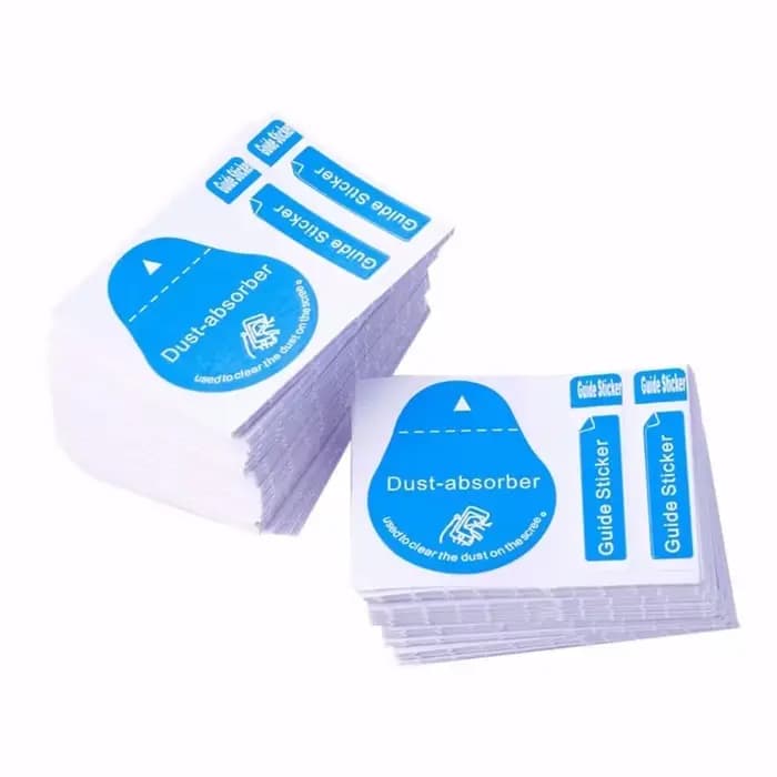 Autocollant de nettoyage d'écran pour PC, absorbant la poussière pour téléphone portable, en verre t